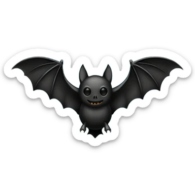 bat hallowen consept sticker