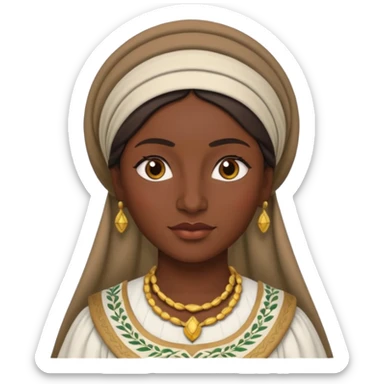 Cyprus woman 3d sticker