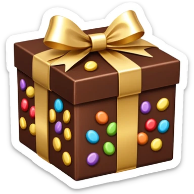 gift box of chocolate candies sticker