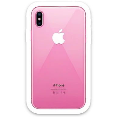 iPhone 15 plus in pink sticker