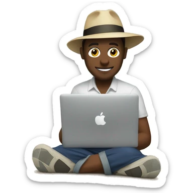 Switzerland developer working on a macbook on vacation sticker