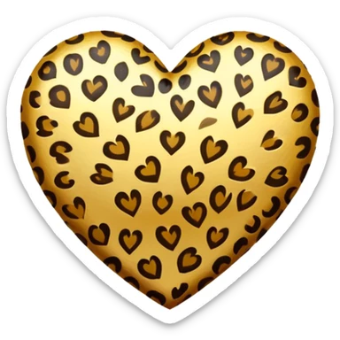 Cuore leopardo  sticker