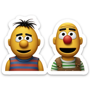 Bert and Ernie  sticker