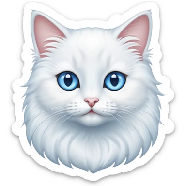 White Siam cat sticker