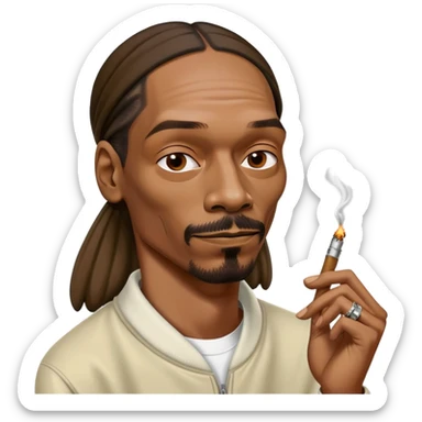 Snoop dogg smoking blunt sticker