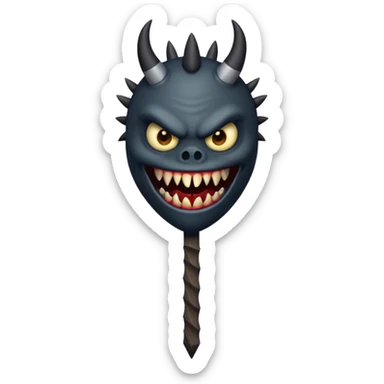 Başı çıtaya benzeyen canavar sticker