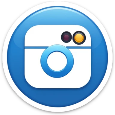 Check verificado de cuenta de Instagram redondo  sticker