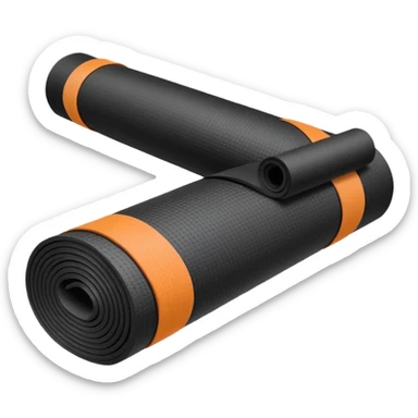 Yoga Mat black sticker