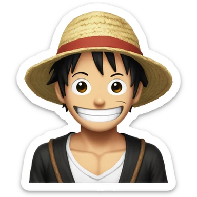 luffy from one piece sticker