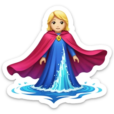 Cape no human Emoji fantasy pixel art style sticker