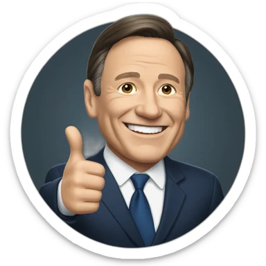 François Legault thumbs up sticker
