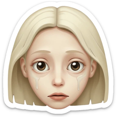 malnourished face sticker