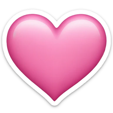 Pink heart sticker