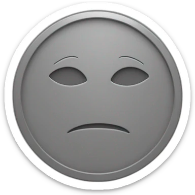 Gray coin like this 🪙 sticker