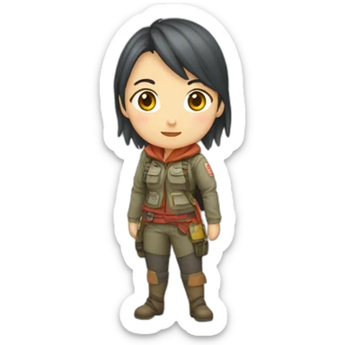 female-adventurer-from-japan sticker