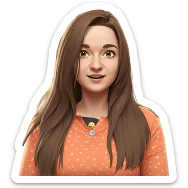 girl enjoying nature outdoors sticker