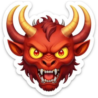 demon rage sticker