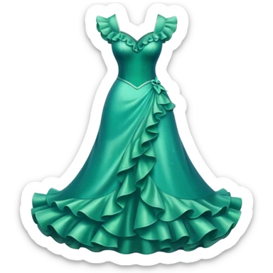 Human Ariel’s dress sticker