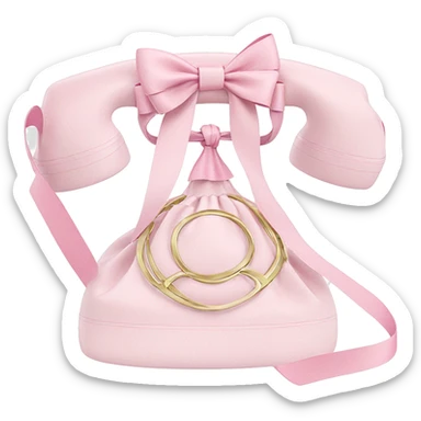 pink ribbon on white background sticker