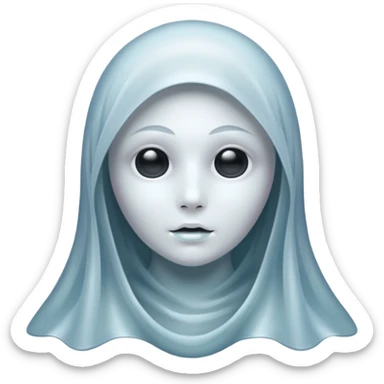 Chrome ghost sticker