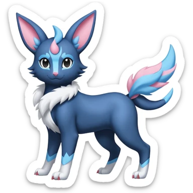 Luxray-Absol-Sylveon-Dewott-fusion sticker