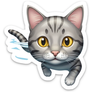 Cat fish sticker