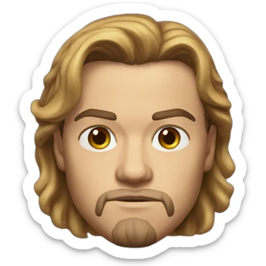 leonardo di caprio serious realistic sticker