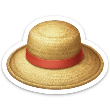 Luffy's straw hat in One Piece sticker
