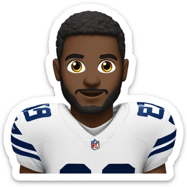 NFL football player, Dallas cowboys, tacjle sticker