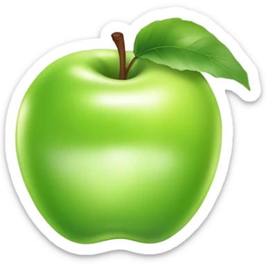 green apple sticker