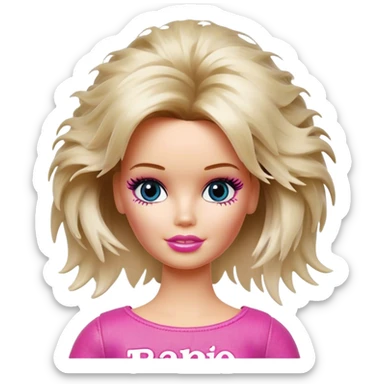 This image is a humorous meme featuring a Barbie doll with disheveled hair, smudged makeup, and an overall messy appearance. The text at the bottom reads "TODO BIEN" sticker