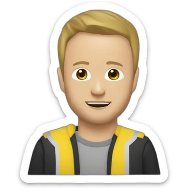 jesse pinkman with the nonbinary pride flag sticker