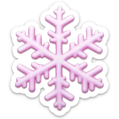 Pink snowflake  sticker
