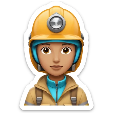Colorful Helmeted Traveler sticker