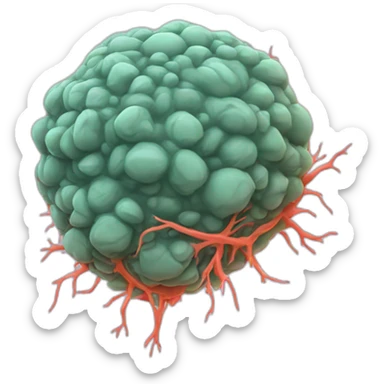 tumor cell hairy and veins sticker