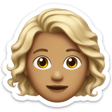 Pintando cabelo sticker