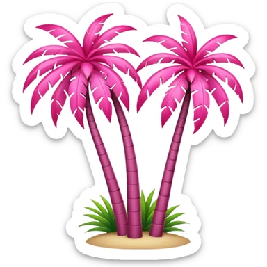 palmeras rosa sticker