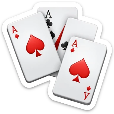 playing cards sticker