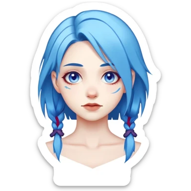 A Jinx from Arcane series sticker