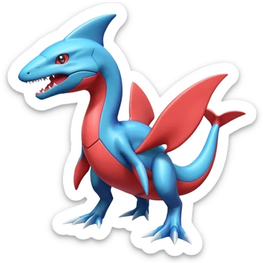 Genesect-Deoxys-Garchomp-Koraidon-Salamence-Latios-Sharpedo-fusion sticker