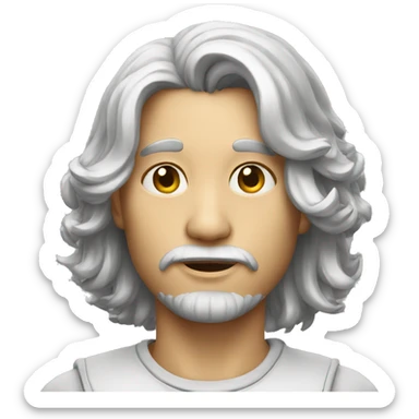 silver circl sticker