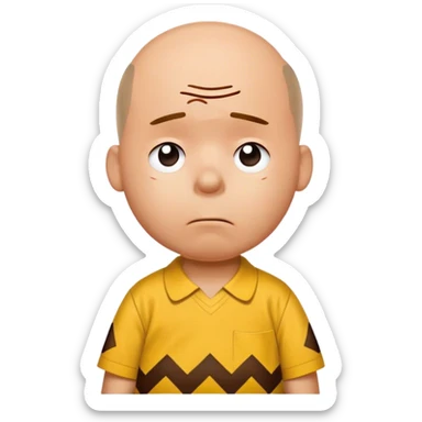 Charlie Brown good grief sticker