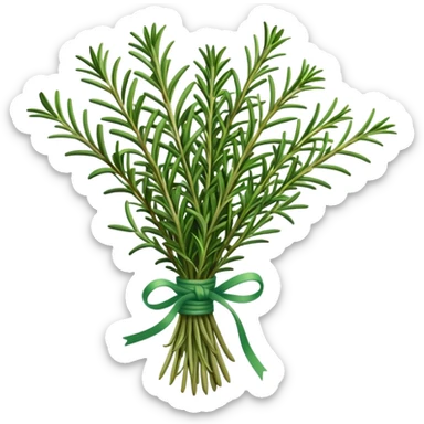 rosemary herb bouquet sticker