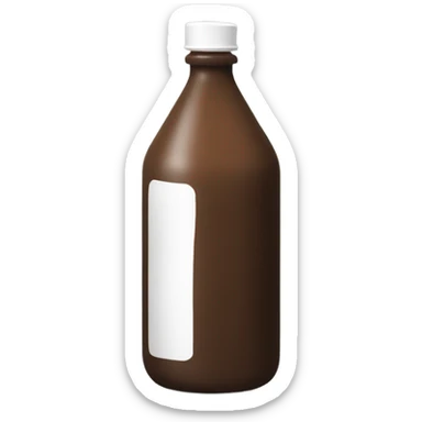 tall brown oil cleanser bottle with white label and white pump sticker