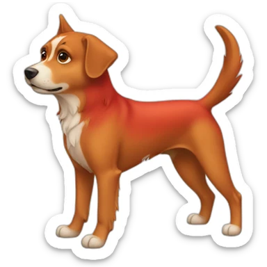 red healer dog sticker