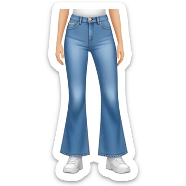 Y2K flared jeans sticker
