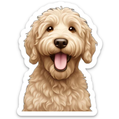 The Happiest labradoodle  sticker