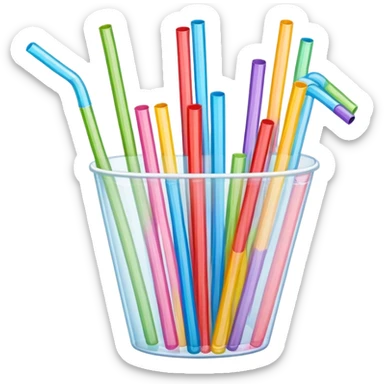 soda straws sticker