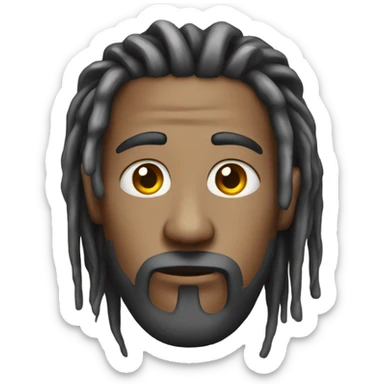 Dread head guy with blunt sticker