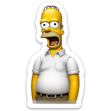 Homer Simpson “Doh!” sticker